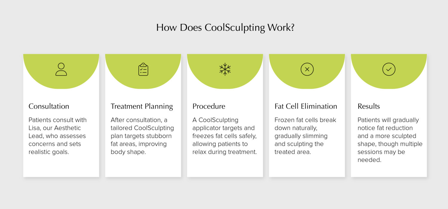 how does CoolSculpting work infographic