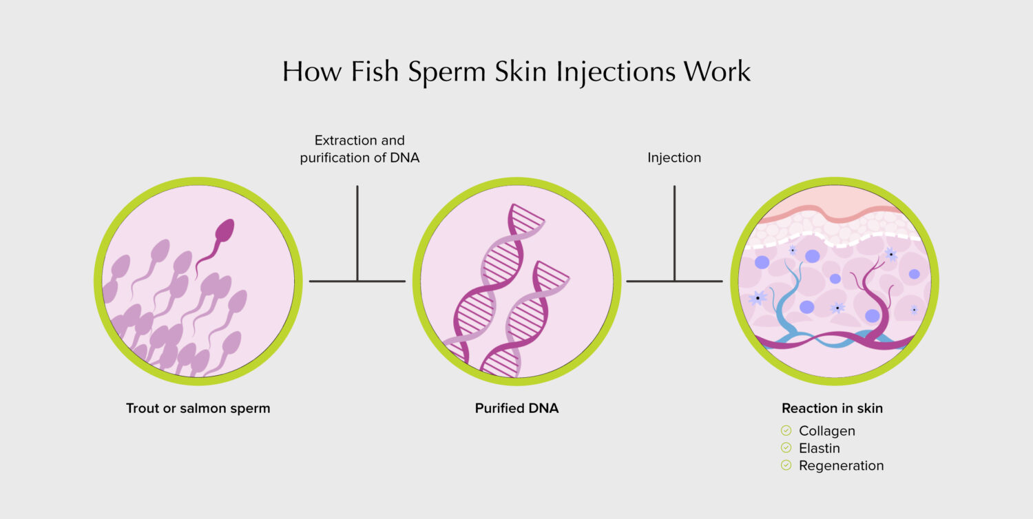 salmon sperm facial process